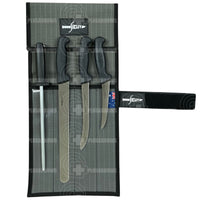 Sicut Fisherman Package Black Knives Saws And Sharpeners
