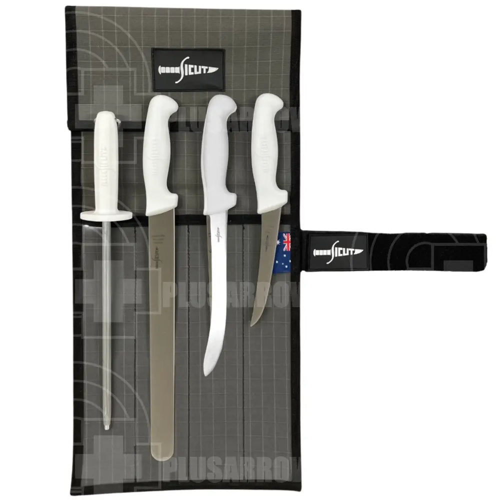 Sicut Fisherman Package White Glow In The Dark Knives Saws And Sharpeners