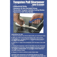 Sicut Pull Through Sharpener With Reversible Tungsten Blades Knives Saws And Sharpeners