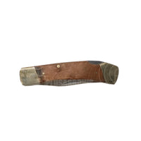 SICUT Traditional Lockback Folding Knife 3.75″ - Natural Burlwod - Folding Knife
