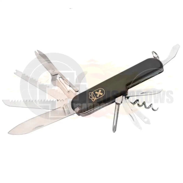 Swiss Style 13 Multi Function Pocket Knife - Plusarrows Archery Hunting Outdoors