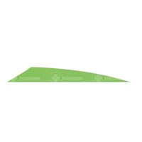 Tac Driver Hybrid Vanes 3.75 (100 Pk) Green And Feathers
