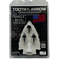 Tooth Of The Arrow Single Bevel Broad Head (3 Pack) Heads & Small Game Points
