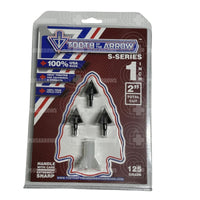 Tooth Of The Arrow Solid Series Broad Head (3 Pack) 125 Heads & Small Game Points
