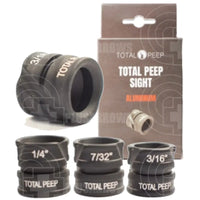 Total Peep Sight Aluminium Pro & Kisser Button
