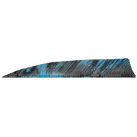 Tre Camo Colour 3.0’ Shield Cut Feathers Rw (12 Pack) Blue / 12 Pack