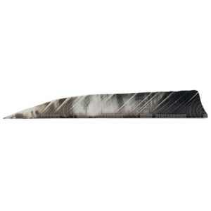 Tre Camo Colour 4.0’ Shield Cut Feathers Rw (12 Pack) Bark / 12 Pack