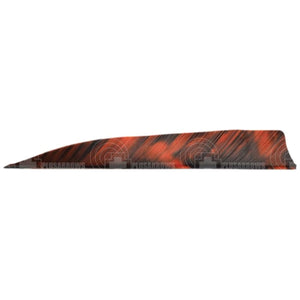 Tre Camo Colour 4.0’ Shield Cut Feathers Rw (12 Pack) Orange / 12 Pack