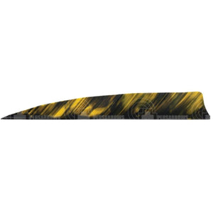 Tre Camo Colour 5.0’ Shield Cut Feathers Rw (12 Pack) Yellow / 12 Pack