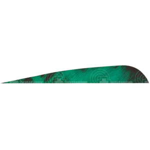 Gateway 3.0 Tre Colour Right Wing Feathers Green / 36 Pack Vanes And
