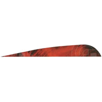 Gateway 3.0 Tre Colour Right Wing Feathers Red / 12 Pack Vanes And