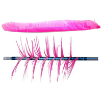 *Trueflight Spiral Flu Flu Feathers (Full Length) Pink Feathers

