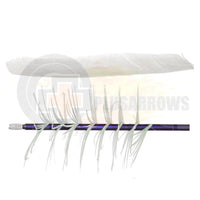 Trueflight Spiral Flu Feathers (Full Length) White / 12 Pack Vanes And
