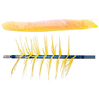 *Trueflight Spiral Flu Flu Feathers (Full Length) Yellow Feathers
