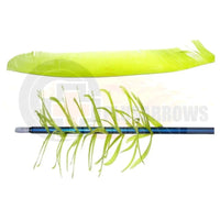 Trueflight Spiral Flu Feathers (Full Length) Yellow / 12 Pack Vanes And
