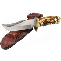 Uncle Henry Pro Hunter Fixed Blade Knife With Leather Sheath 171Uh Knives Saws And Sharpeners
