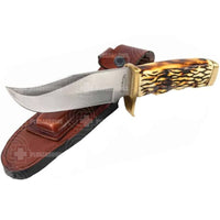Uncle Henry Pro Hunter Fixed Blade Knife With Leather Sheath 171Uh Knives Saws And Sharpeners