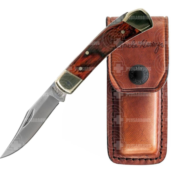 Uncle Henry Smoky Folding Knife (Lb5) Knives Saws And Sharpeners