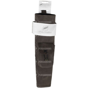 White Feather Hurricane Brown Arrow Back Quiver Quivers Belts & Accessories