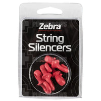 Zebra String Silencer (4 Pack) Pink String Silencers
