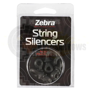 Zebra String Silencer (4 Pack) Black Silencers